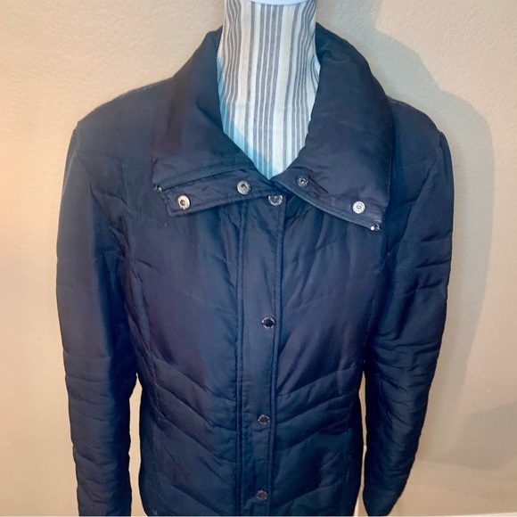 Kenneth Cole Reaction Coat Large Black Puffer Jacket Duckdown Wildfowl Feathers - Picture 3 of 16